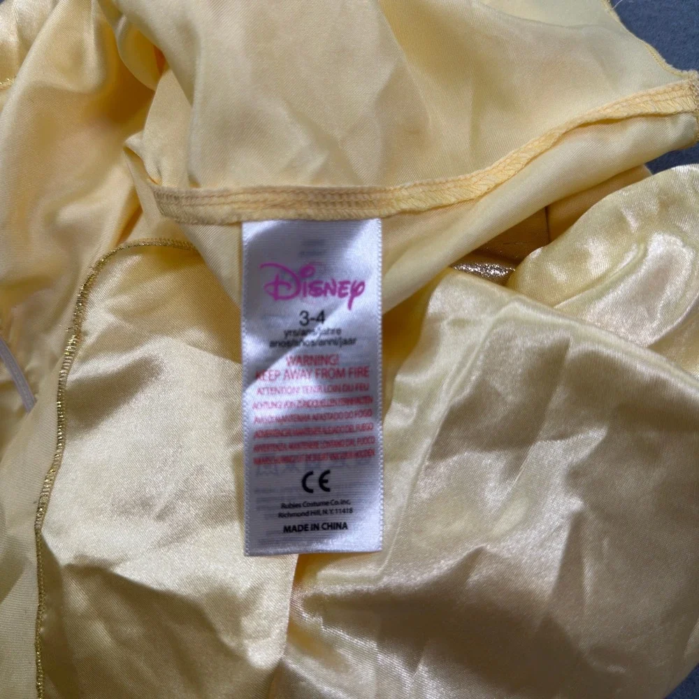 Disney Princess Dress Up Costume Bundle Belle Rapunzel Elsa Anna Girls 3-4